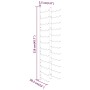 Wandflaschenhalter für 36 Flaschen 2 Einheiten goldenes Eisen von vidaXL, Weinregale - Ref: Foro24-340890, Preis: 114,55 €, R...