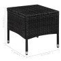 Gartenstühle und Hocker mit schwarzen synthetischen Rattankissen von vidaXL, Gartenstühle - Ref: Foro24-44091, Preis: 97,47 €...