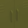 Armario de almacenamiento acero verde oliva 80x35x101,5 cm