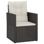 Gartensessel mit schwarzem synthetischem Rattankissen von vidaXL, Gartenstühle - Ref: Foro24-362322, Preis: 78,05 €, Rabatt: %