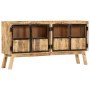 Solid raw mango wood sideboard brown black 160x30x80 cm by vidaXL, Sideboards - Ref: Foro24-247994, Price: 441,86 €, Discount: %