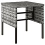 Garden stools 4 units with gray synthetic rattan cushions by vidaXL, Modular outdoor sofas - Ref: Foro24-362341, Price: 123,5...