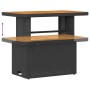 Conjunto de sofá de jardín 8 pcs Negro ratán sintético