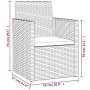 Garden armchair with gray synthetic rattan cushion by vidaXL, Garden chairs - Ref: Foro24-362321, Price: 71,97 €, Discount: %