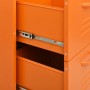 Armario de almacenamiento acero naranja 80x35x101,5 cm