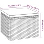 3-seater garden sofa with awning and gray synthetic rattan stool by vidaXL, Outdoor sofas - Ref: Foro24-362335, Price: 323,25...