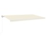 Automatic retractable cream awning 600x350 cm by vidaXL, Awnings - Ref: Foro24-3069047, Price: 729,90 €, Discount: %