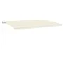 Automatic retractable cream awning 600x350 cm by vidaXL, Awnings - Ref: Foro24-3069047, Price: 810,89 €, Discount: %