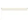 Automatic retractable cream awning 600x350 cm by vidaXL, Awnings - Ref: Foro24-3069047, Price: 810,89 €, Discount: %