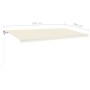 Automatic retractable cream awning 600x350 cm by vidaXL, Awnings - Ref: Foro24-3069047, Price: 729,90 €, Discount: %