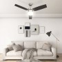 Deckenventilator mit Licht und dunkelbrauner Steuerung 108 cm von vidaXL, Deckenventilatoren - Ref: Foro24-51491, Preis: 135,...