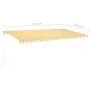 Automatic retractable awning with yellow and white poles 6x3.5 m by vidaXL, Awnings - Ref: Foro24-3070088, Price: 901,72 €, D...