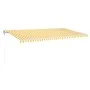 Yellow and white automatic retractable awning 600x350 cm by vidaXL, Awnings - Ref: Foro24-3069048, Price: 807,15 €, Discount: %