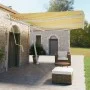 Toldo de pie automático amarillo y blanco 600x350 cm de vidaXL, Toldos - Ref: Foro24-3069688, Precio: 885,60 €, Descuento: %