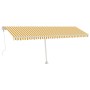 Gelb-weiße automatische Standmarkise 600x350 cm von vidaXL, Markisen - Ref: Foro24-3069688, Preis: 831,15 €, Rabatt: %