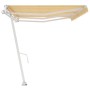 Yellow and white automatic standing awning 600x350 cm by vidaXL, Awnings - Ref: Foro24-3069688, Price: 814,79 €, Discount: %