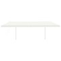 Toldo retráctil automático con postes crema 6x3,5 m