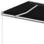 Automatic retractable awning with anthracite gray poles 6x3.5 m by vidaXL, Awnings - Ref: Foro24-3070089, Price: 924,02 €, Di...
