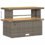 Conjunto de sofá de jardín 10 pcs Gris ratán sintético