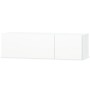 Mueble para TV 2 uds contrachapada blanco brillo 120x40x34cm