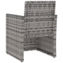 Gartensessel mit grauem synthetischem Rattankissen von vidaXL, Gartenstühle - Ref: Foro24-362323, Preis: 84,18 €, Rabatt: %