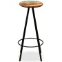 Set muebles de bar 3 piezas madera maciza reciclada