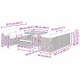 Conjunto de sofá de jardín 11 pcs Beige ratán sintético