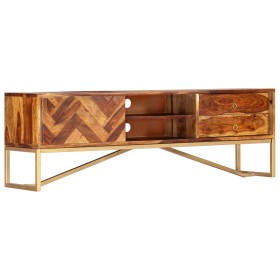 Mueble para TV madera maciza de sheesham 140x30x45 cm