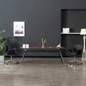 Drehbarer Esszimmerstuhl aus schwarzem Kunstleder von vidaXL, Essstühle - Ref: Foro24-287391, Preis: 121,13 €, Rabatt: %