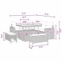 Conjunto de sofá de jardín 8 pcs Negro ratán sintético