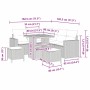 Conjunto de sofá de jardín 8 pcs Gris ratán sintético