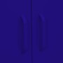 Armario de almacenamiento acero azul marino 80x35x101,5 cm