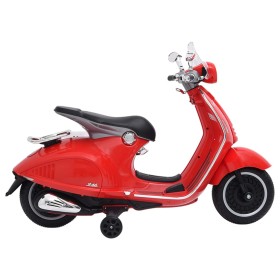 Moto eléctrica para niños Vespa GTS300 roja