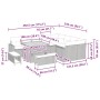 Conjunto de sofá de jardín 12 pcs Beige ratán sintético