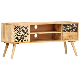 Mueble para TV madera maciza de mango 100x30x45 cm