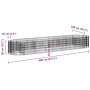 Gabionenbett aus verzinktem Eisen, 400 x 100 x 50 cm von vidaXL, Töpfe und Pflanzgefäße - Ref: Foro24-152042, Preis: 76,27 €,...