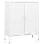 Armario almacenamiento acero blanco 80x35x101,5 cm