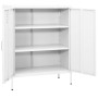 Armario almacenamiento acero blanco 80x35x101,5 cm