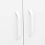 Armario almacenamiento acero blanco 80x35x101,5 cm