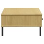 Mesa de centro patas de metal OSLO madera maciza pino marrón de vidaXL, Mesas de centro - Ref: Foro24-351036, Precio: 53,36 €...