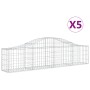 Gabionenkörbe 5 Stk. Bogenform Eisen 200x30x40/60 cm von vidaXL, Töpfe und Pflanzgefäße - Ref: Foro24-3145370, Preis: 244,81 ...
