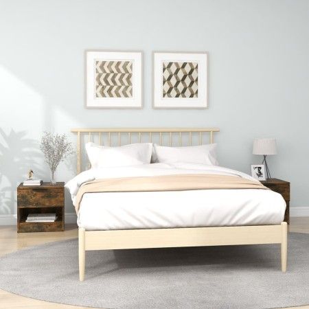 Nachttische 2 Stück geräuchertes Eichensperrholz von vidaXL, Nachttische - Ref: Foro24-817046, Preis: 53,25 €, Rabatt: %