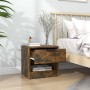Nachttische 2 Stück geräuchertes Eichensperrholz von vidaXL, Nachttische - Ref: Foro24-817046, Preis: 53,25 €, Rabatt: %
