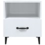 Nachttische 2 Stück glänzend weißes Sperrholz von vidaXL, Nachttische - Ref: Foro24-812037, Preis: 67,18 €, Rabatt: %