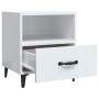 Nachttische 2 Stück glänzend weißes Sperrholz von vidaXL, Nachttische - Ref: Foro24-812037, Preis: 67,18 €, Rabatt: %