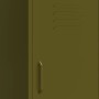 Armario de almacenamiento acero verde oliva 42,5x35x101,5 cm