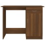 Escritorio de madera contrachapada marrón roble 100x50x76 cm de vidaXL, Escritorios - Ref: Foro24-815422, Precio: 77,54 €, De...