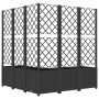 Jardinera con enrejado PP negro 120x120x136 cm de vidaXL, Maceteros y jardineras - Ref: Foro24-318277, Precio: 171,12 €, Desc...