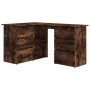 Smoked oak plywood corner desk 145x100x76cm by vidaXL, Desks - Ref: Foro24-815441, Price: 143,98 €, Discount: %