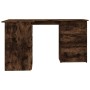 Smoked oak plywood corner desk 145x100x76cm by vidaXL, Desks - Ref: Foro24-815441, Price: 143,98 €, Discount: %